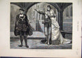 Original Old Antique Print 1879 Comedie Francaise Gaiety Theatre Hernani Acting