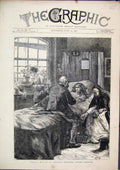 Old Antique Print 1871 Visiting Day Thomas Hospital Surrey Gardens Sick 19th
