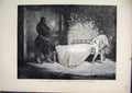 Original Old Antique Print Scene From Woman In White Olympic Theatre 1871 Sleep