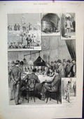 Old Antique Print Gambling South Europe Wildair Tries System Cadiz 1892 19th