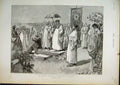 Old Antique Print Sing Welsh National Anthem Gorsedd Bellevue Park 1897 19th