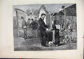 Original Old Antique Print 1872 Prussian Farewell France Street Scene Victorian