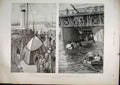 Original Old Antique Print 1897 Roller Steamboat Ernest Bazin Deck Bows Ship