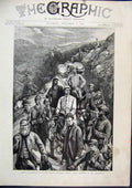 Original Old Antique Print Scotland Indian Prince Returning Days Shooting 1889
