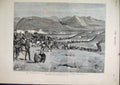 Old Antique Print Transvaal War 1881 Evacuation Laing Nek Mountain Scene 19th