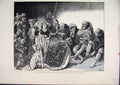 Old Antique Print 1872 Royal Humility Washing Beggar Feet Maundy Thursday 19th