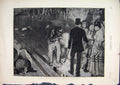Old Antique Print 1873 London Sketches Tasting Wine Docks Women Fine Art 19th