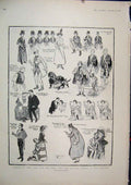 Old Antique Print 1903 Scene Earl Girl New Musical Comedy Adelphi Theatre 20th