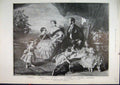 Original Old Antique Print 1902 Kings Childhood Royal Family Portrait Victoria