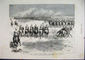 Original Old Antique Print March Gakdul Wells 1885 Herbert Stewart Column Korti