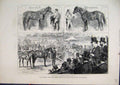 Original Old Antique Print 1872 Middle Park Sale Blair Athol Gladiateur Horses
