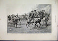 Original Old Antique Print 1889 Newmarket Heath Horses Prince Wales Holiday 19th
