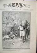 Original Old Antique Print 1903 Campaign Somaliland Horrors War Injured Sketch