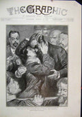Old Antique Print 1903 End Humbert Trial After Verdict Celebration Sketch 20th