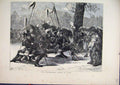 Original Old Antique Print 1871 Paris France Irrepressible Uhlan War Horses 19th