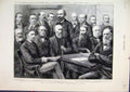 Original Old Antique Print Australasian Federal Convention Sydney 1884 Portrait