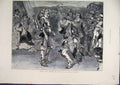 Original Old Antique Print 1872 Scene Charles First Lyceum Theatre Victorian