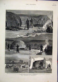 Original Old Antique Print Capture Cetewayo 1879 Major Marter Blanket Tent 19th