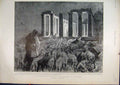 Original Old Antique Print Story 1897 Benson Chamber Sheep 19th