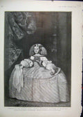 Original Old Antique Print 1903 Portrait Infanta Maria Theresa Austria Philip