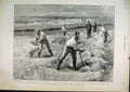 Old Antique Print 1897 Convict Gangs Haymaking Good Conduct Field Working 19th
