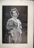 Original Old Antique Print 1903 Portrait Olivia Beautiful Girl Fine Art 20th