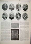 Original Old Antique Print Potraits 1903 Bingham Knowles Egerton Rosano Rowton
