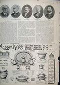 Original Old Antique Print 1903 Mappins Webb Silver Edmund Barton Alfred Deakin