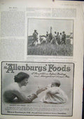 Old Antique Print 1903 Advert Allenburys Baby Food Boundary Soudan River 20th
