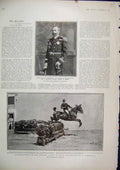 Original Old Antique Print 1903 Italian Army Exhibition Gymkhana Prince Louis