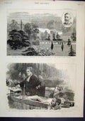 Old Antique Print Parnell Commission 1889 Henry James Address Court Park 19th
