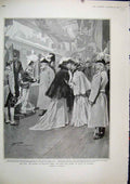 Original Old Antique Print 1885 Persia Tower Silence Dervish Nestorian Women