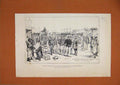 Old Antique Print War Soudan Admiral Hewett Walking Souakim 1884 Sketch 19th