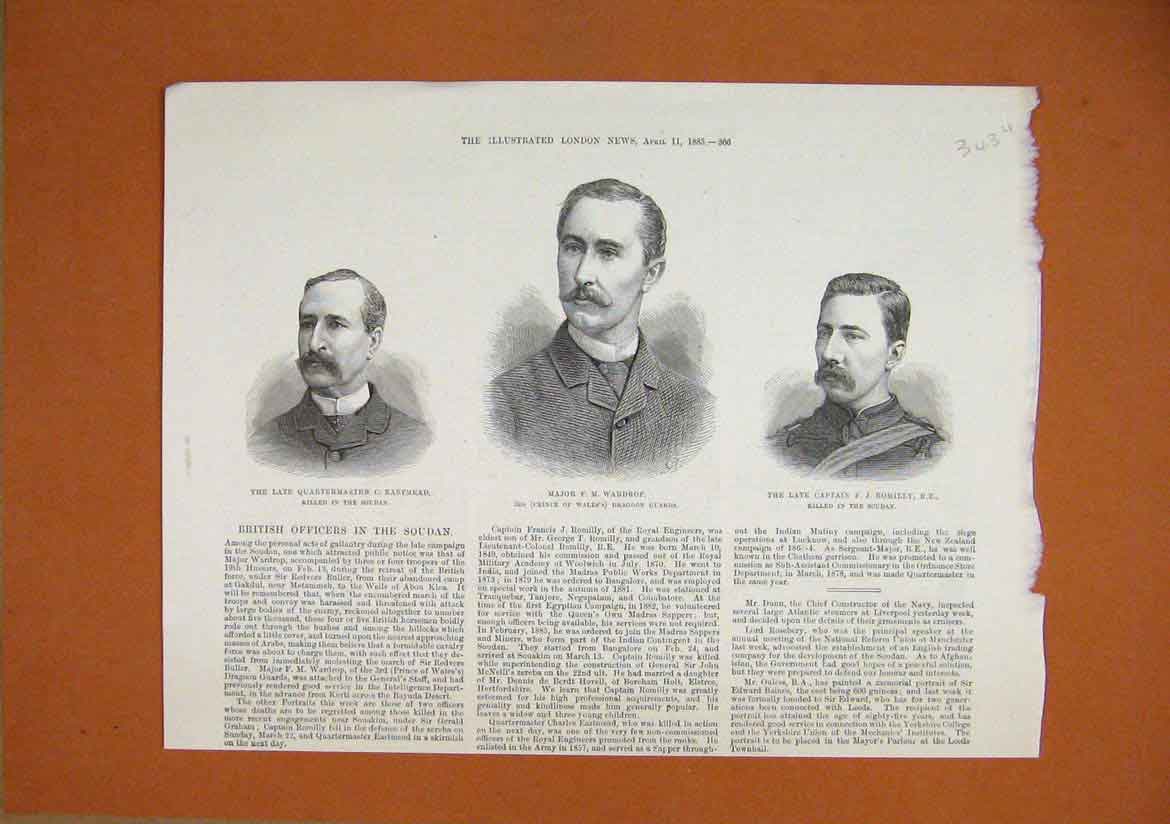 Original Old Antique Print 1885 Afghan Boundary Turkomans Kibitka Camp Murghab