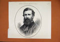 Original Old Antique Print 1876 Portrait Lieutenant Cameron Beard Man Victorian