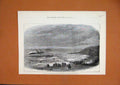 Original Old Antique Print 1874 Wreck Steam-Ship Queen Elizabeth Calaparra Sea