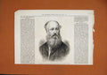 Original Old Antique Print 1875 Portrait Frederick Arrow Master Trinity House