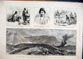 Original Old Antique Print Zulfagar Pass Heri-Rud 1885 Afghan Morad Bey Prisoner