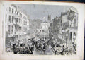Original Old Antique Print 1863 Reception Princess Alexandra London Procession