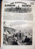 Old Antique Print National Rifle Meeting 1863 Princess Wales Match Lords 19th