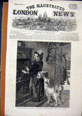 Original Old Antique Print 1870 Office Telegraph Bombay Bay Great Eastern Ship
