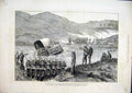 Original Old Antique Print Expedition Abyssinia Goon-Goona 1868 Valley Mai Muna