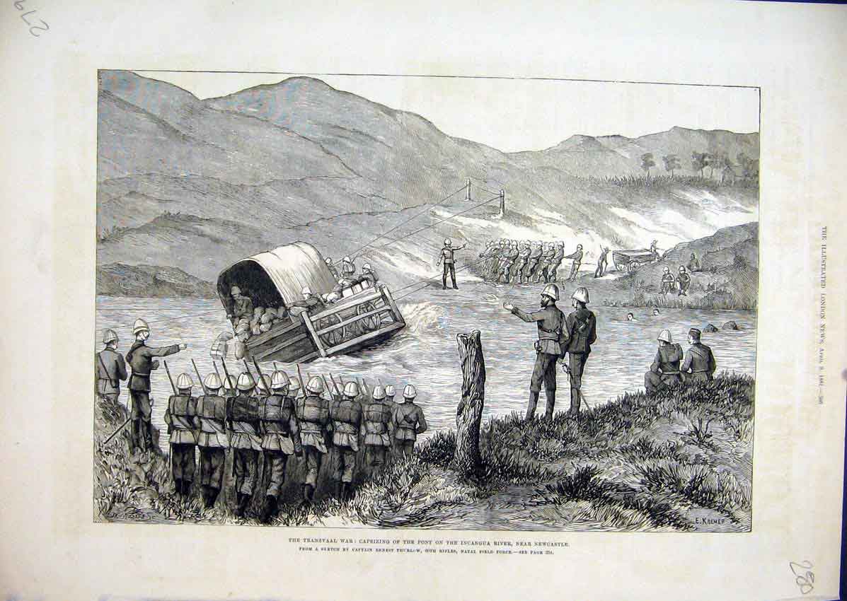 Original Old Antique Print Expedition Abyssinia Goon-Goona 1868 Valley Mai Muna