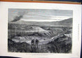 Original Old Antique Print 1879 Zulu War Country Scene Prince Imperial Killed