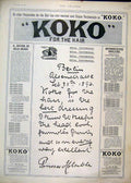 Original Old Antique Print 1897 Advert Koko Marcicopas Hair Growth Tonic 19th