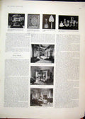 Original Old Antique Print 1903 Lord Mayors Working Room Drawing Long Parlour