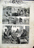 Old Antique Print Fancy Dress Ball Estcourt Natal South Africa 1885 Nile 19th