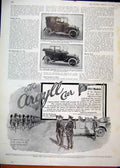 Old Antique Print 1910 Advert Argyll Motor Car Millitary Manouvres Kilts 20th