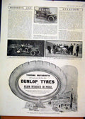 Old Antique Print Advert Wolseley Tool Motor Car 1914Rover Burghley House 20th