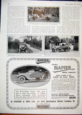 Original Old Antique Print 1914 Advert Noisless Napier Motor Car Rover Standard